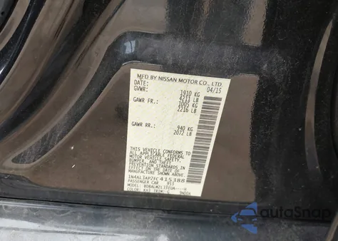 2015 Nissan Altima 2.5 Sv from USA, damaged, VIN 1N4AL3AP2FC415388